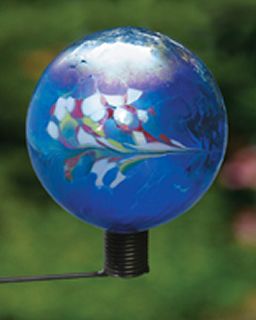 Kaleidoscope Blue Gazing Ball